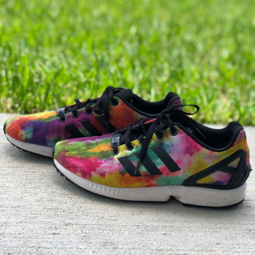 Adidas shoes multi color only worn a few times